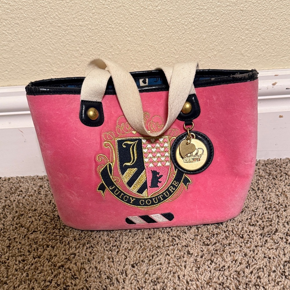 Vintage Elegant Juicy Couture Pink Tote Bag
